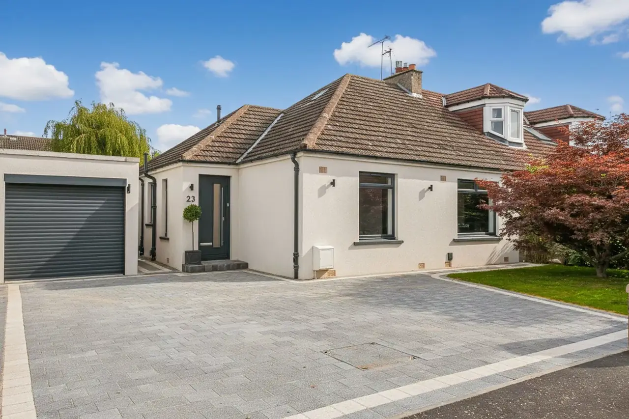Professional block paving driveway installation in Edinburgh